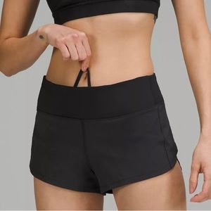 Lululemon black speed ups 2.5 low. Size 6.